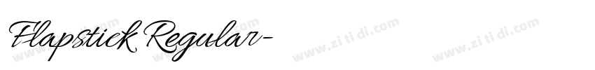 Flapstick Regular字体转换 Flapstick Regular字体转换
